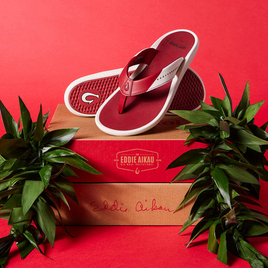 OluKai | Ulele - Off White / Deep Red