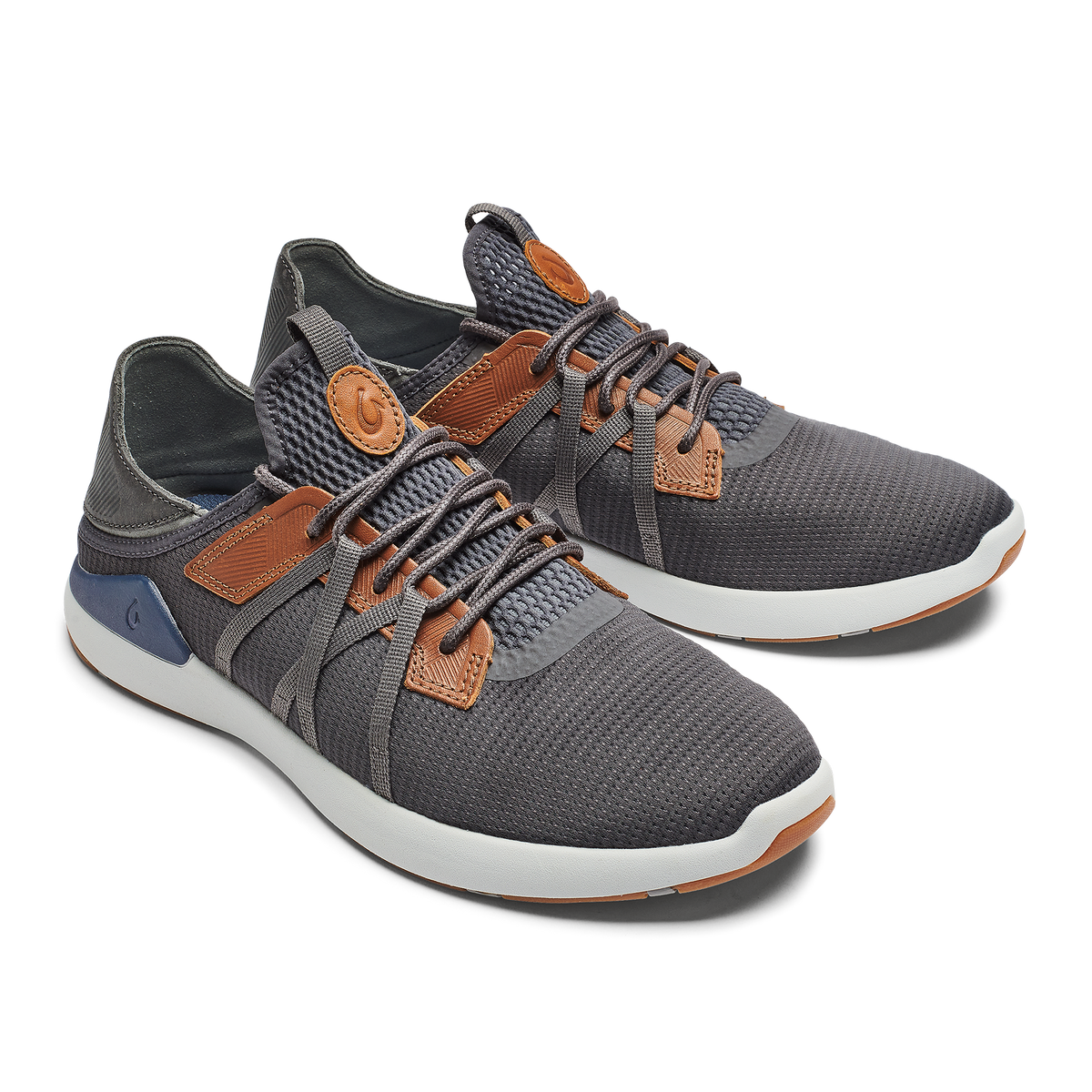 OluKai | Mio Lī Men's Athletic Shoes - Pavement / Vintage Indigo