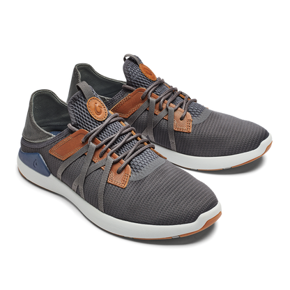OluKai | Mio Lī Men's Athletic Shoes - Pavement / Vintage Indigo
