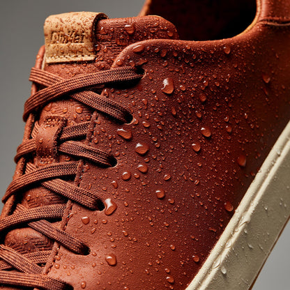 OluKai | Lae‘ahi Lī ‘Ili Men's Leather Sneakers - Kukui Brown