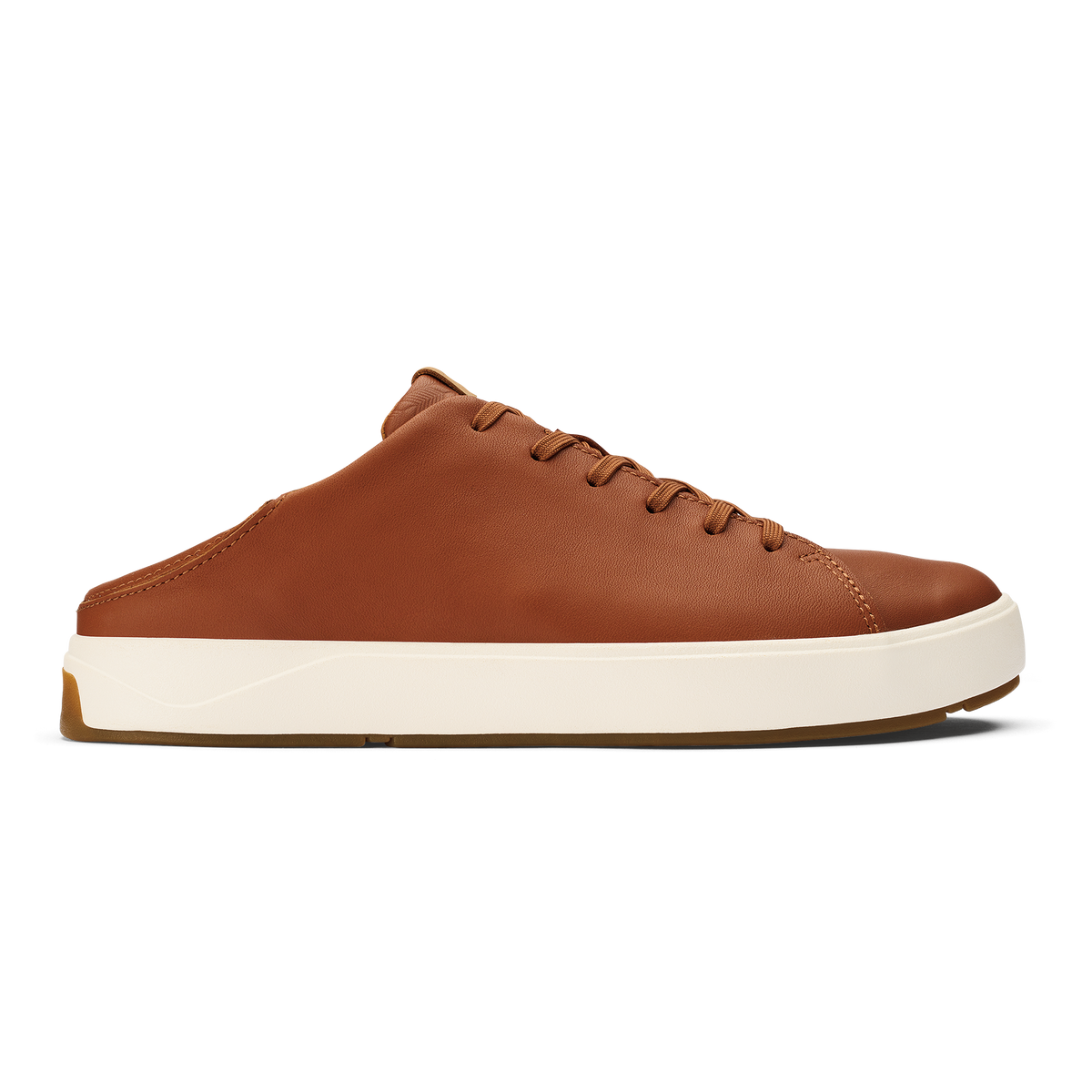 OluKai | Lae‘ahi Lī ‘Ili Men's Leather Sneakers - Kukui Brown