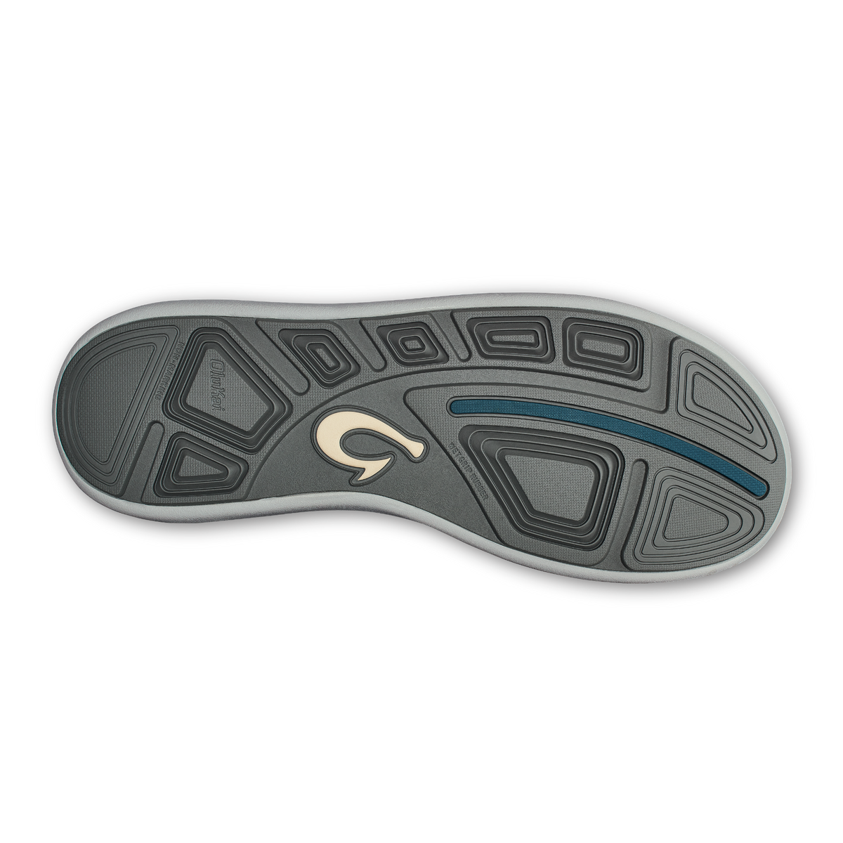 OluKai | Moku Pae Men's Boat Shoes - Black / Blue Coral