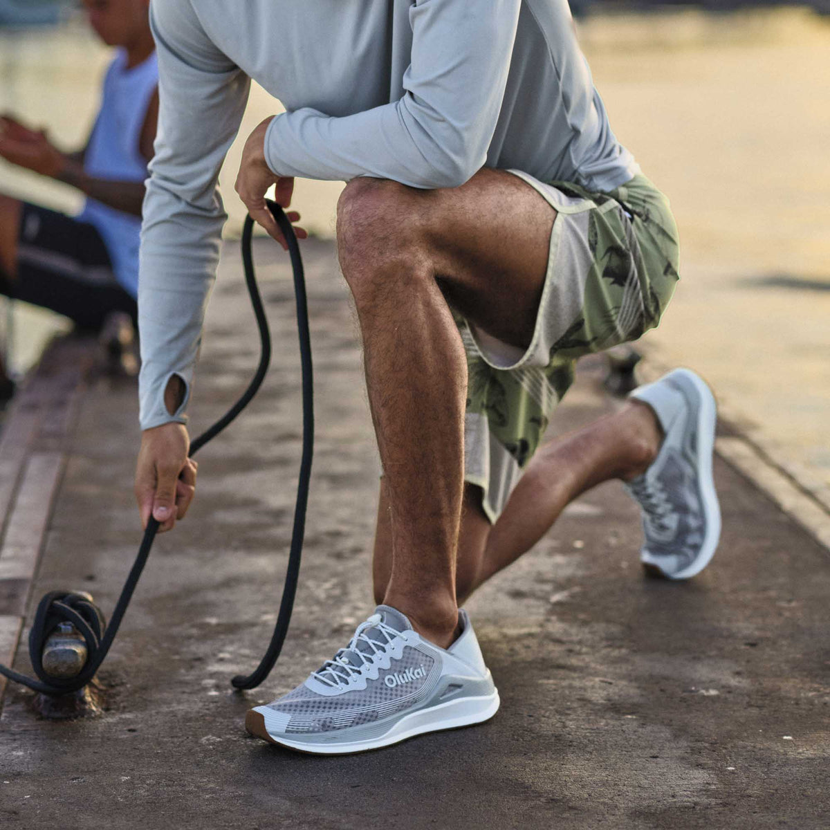 OluKai | ‘Ahi Men’s Water Boat Shoes - Ash / Sterling