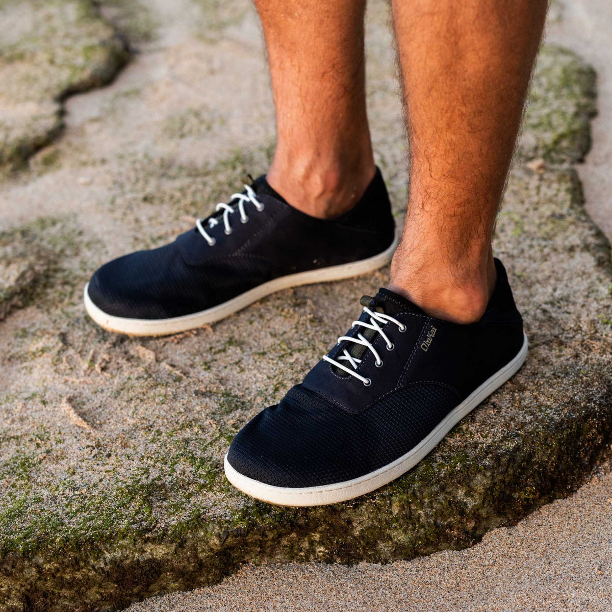 OluKai | Nohea Moku Men's Boat Shoes - Black