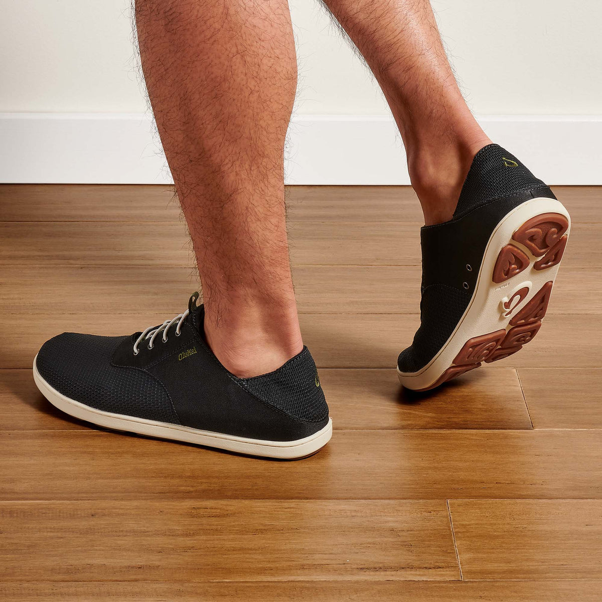 OluKai | Nohea Moku Men's Boat Shoes - Black
