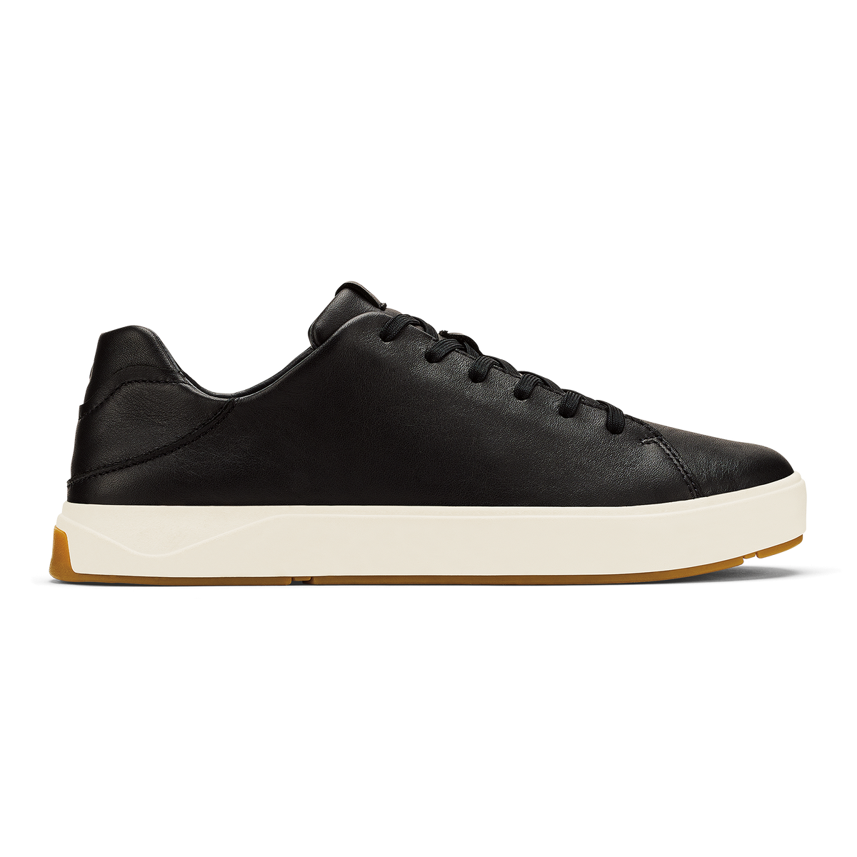 OluKai | Lae‘ahi Lī ‘Ili Men's Leather Sneakers - Onyx