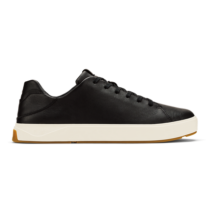 OluKai | Lae‘ahi Lī ‘Ili Men's Leather Sneakers - Onyx