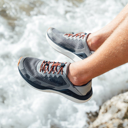 OluKai | ‘Ahi Men’s Water Boat Shoes - Rock / Ash