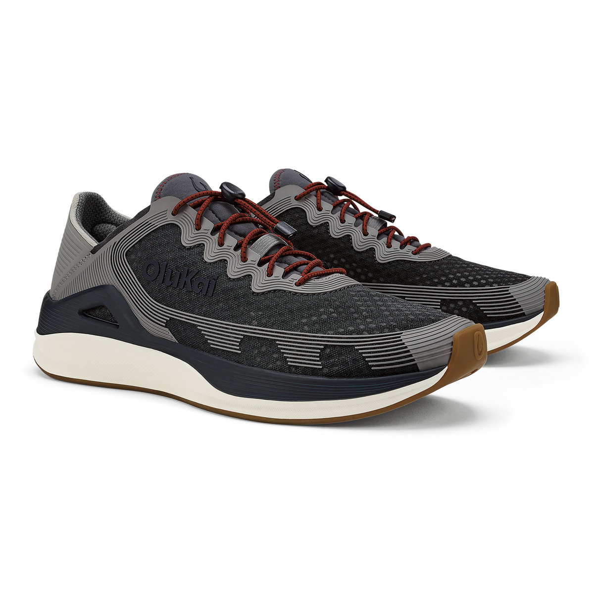 OluKai | ‘Ahi Men’s Water Boat Shoes - Rock / Ash