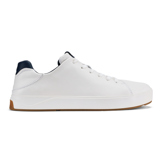 OluKai | Lae‘ahi Lī ‘Ili Men's Sneakers - Bright White / Trench Blue