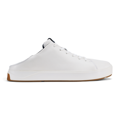 OluKai | Lae‘ahi Lī ‘Ili Men's Sneakers - Bright White / Trench Blue