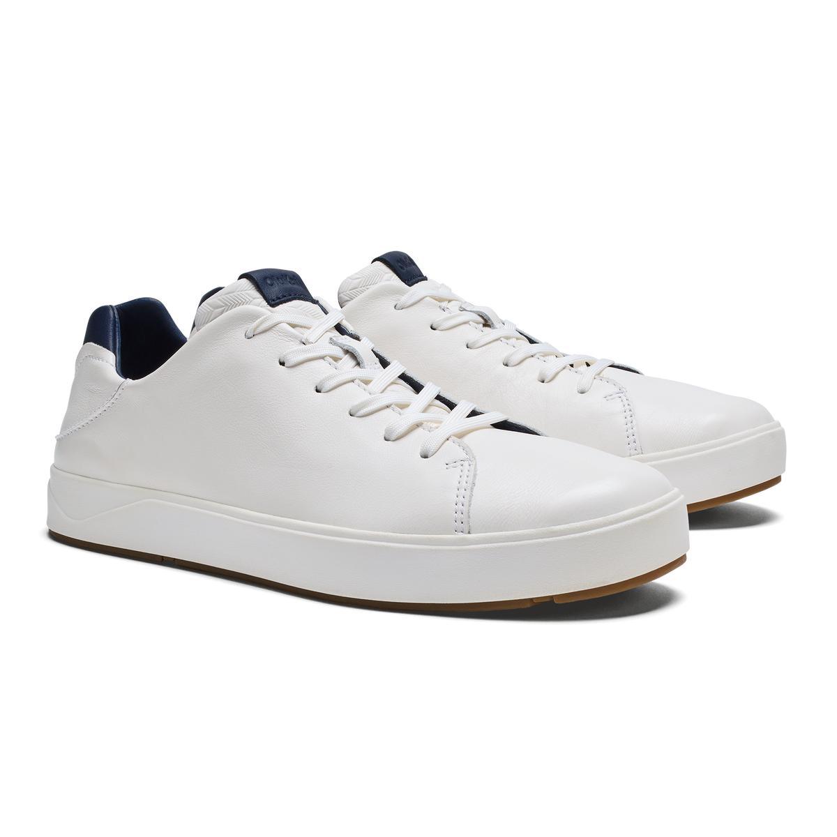 OluKai | Lae‘ahi Lī ‘Ili Men's Sneakers - Bright White / Trench Blue