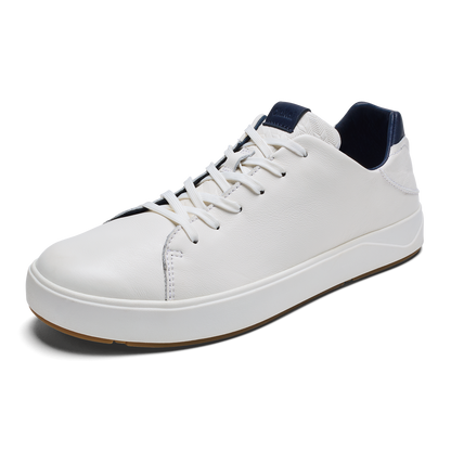 OluKai | Lae‘ahi Lī ‘Ili Men's Sneakers - Bright White / Trench Blue