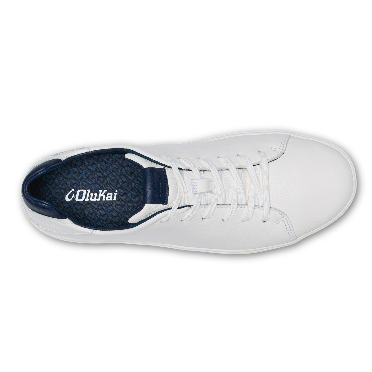 OluKai | Lae‘ahi Lī ‘Ili Men's Sneakers - Bright White / Trench Blue