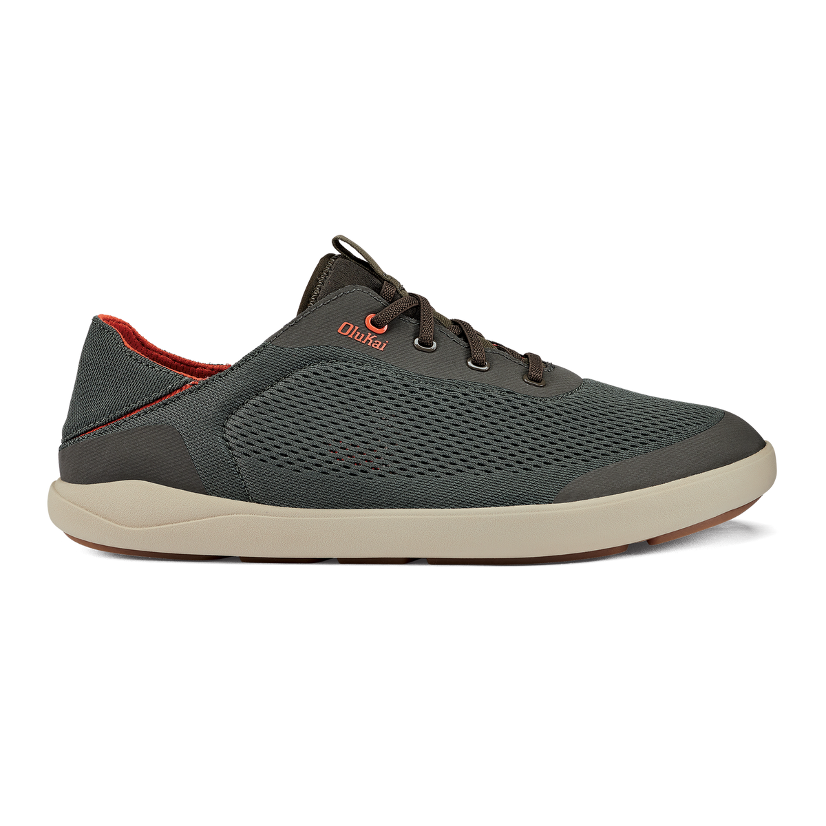 OluKai | Moku Pae Men's Boat Shoes - Island Salt / Koi