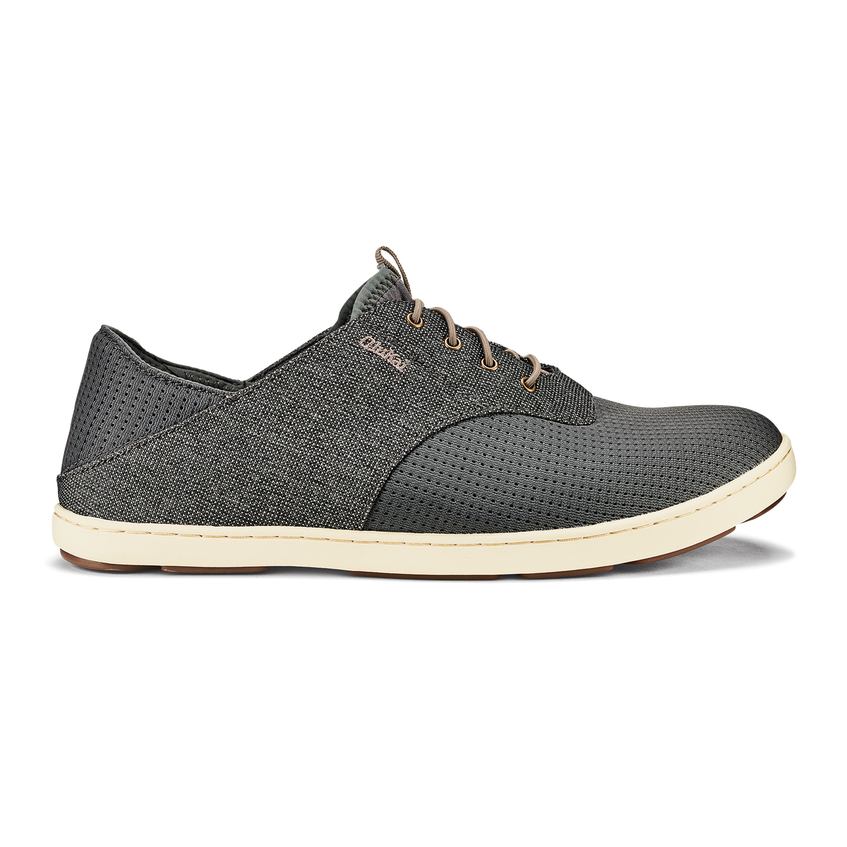 OluKai | Nohea Moku Men's Boat Shoes - Charcoal / Clay