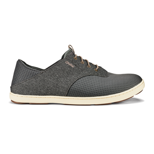 OluKai | Nohea Moku Men's Boat Shoes - Charcoal / Clay