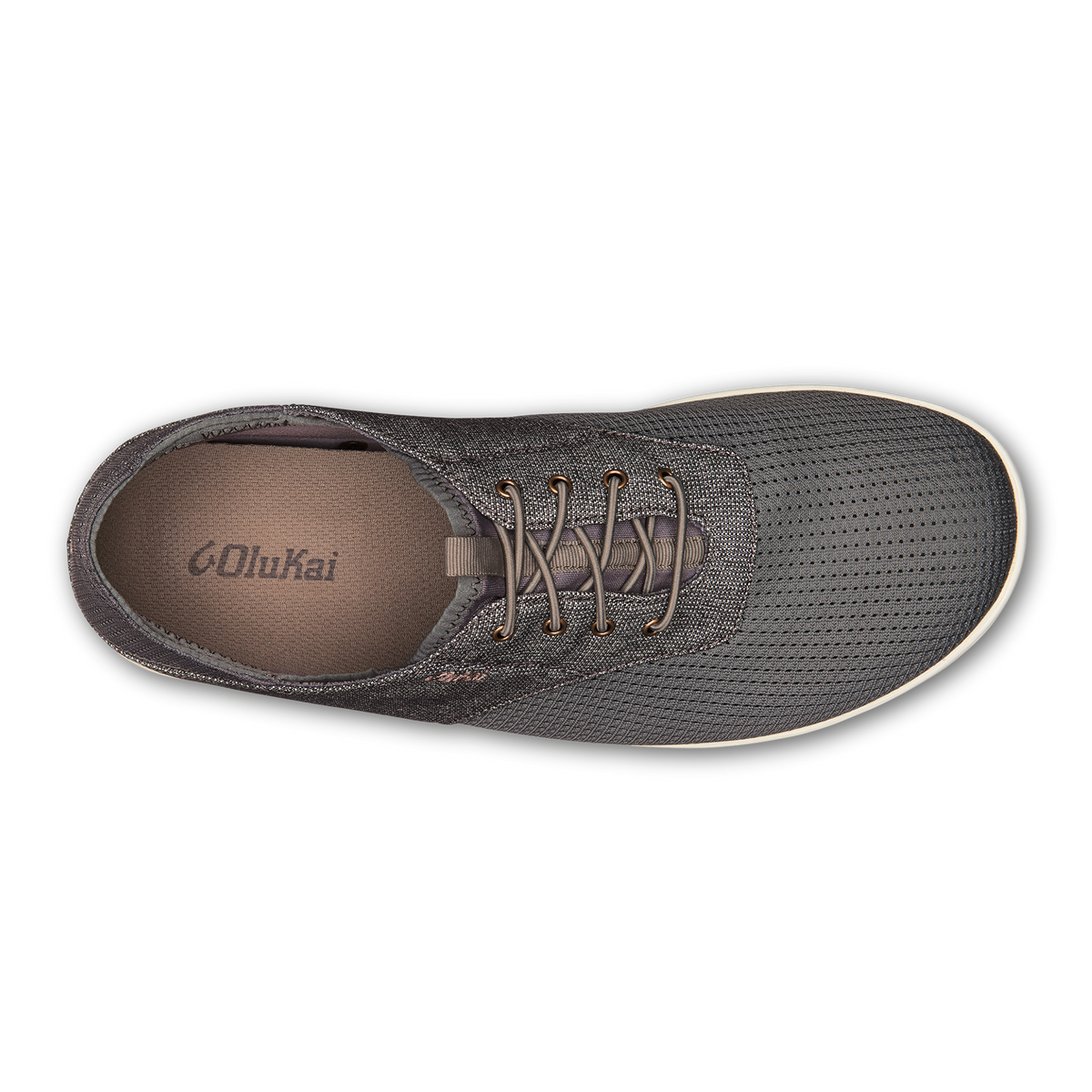 OluKai | Nohea Moku Men's Boat Shoes - Charcoal / Clay