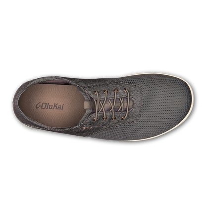OluKai | Nohea Moku Men's Boat Shoes - Charcoal / Clay