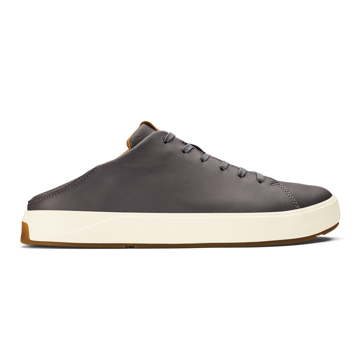 OluKai | Lae‘ahi Lī ‘Ili Men's Leather Sneakers - Stone