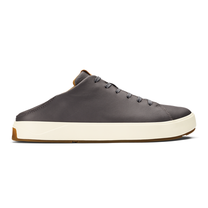 OluKai | Lae‘ahi Lī ‘Ili Men's Leather Sneakers - Stone