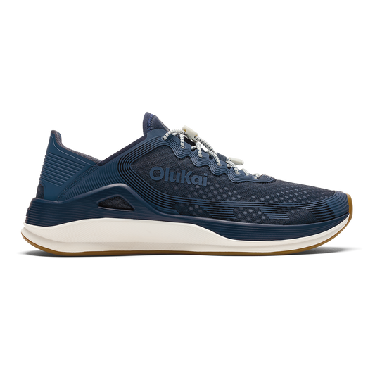 OluKai | ‘Ahi Men’s Water Boat Shoes - Mood Indigo / Coastal Blue