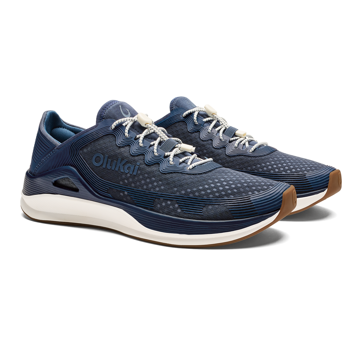 OluKai | ‘Ahi Men’s Water Boat Shoes - Mood Indigo / Coastal Blue