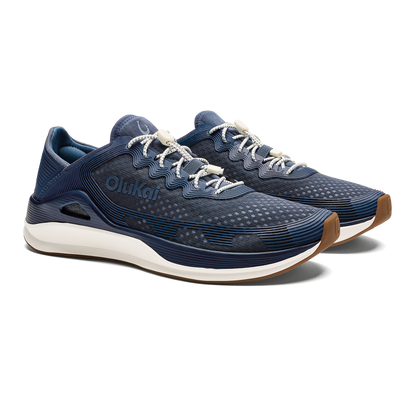 OluKai | ‘Ahi Men’s Water Boat Shoes - Mood Indigo / Coastal Blue