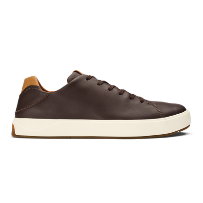 OluKai | Lae‘ahi Lī ‘Ili Men's Leather Sneakers - Dark Java