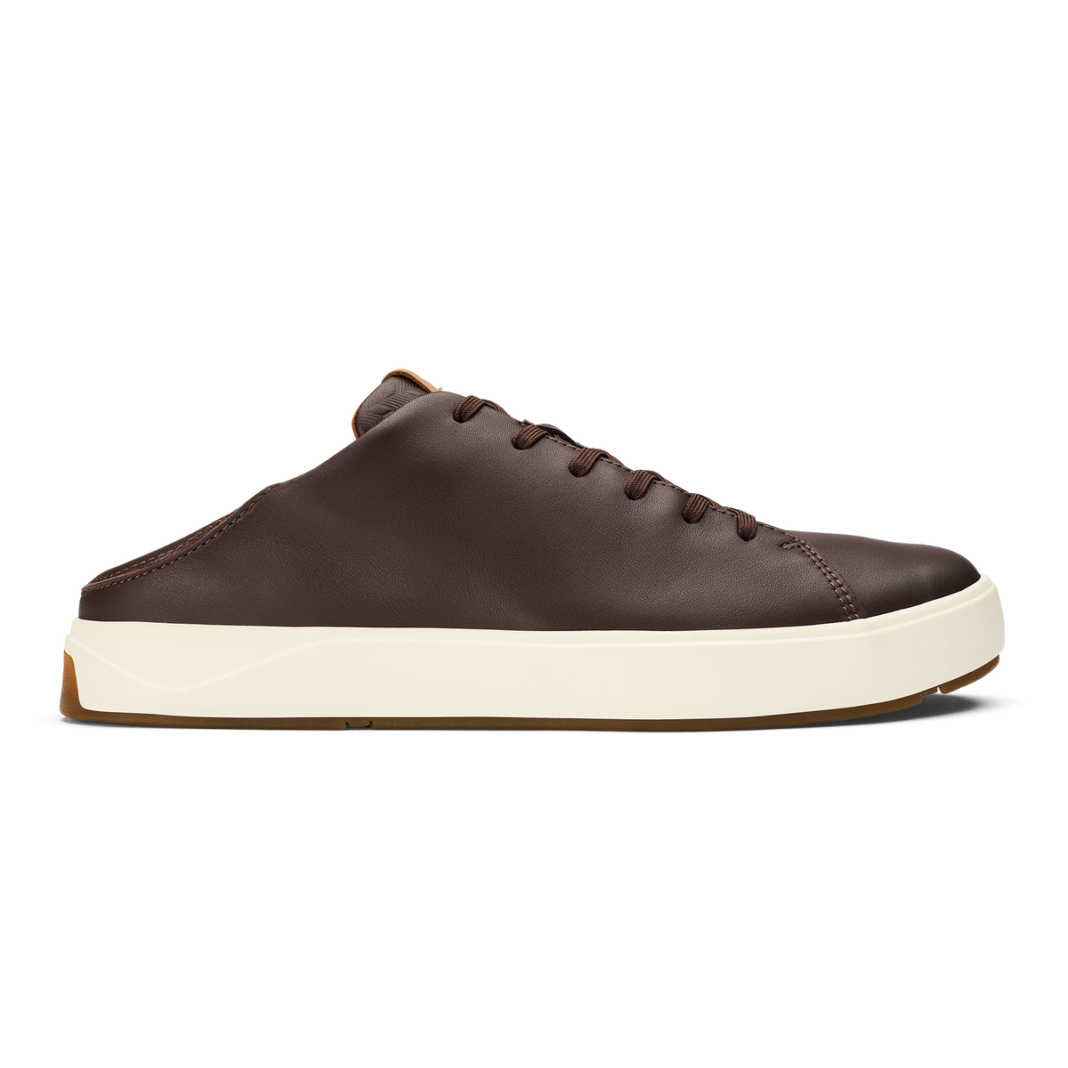 OluKai | Lae‘ahi Lī ‘Ili Men's Leather Sneakers - Dark Java