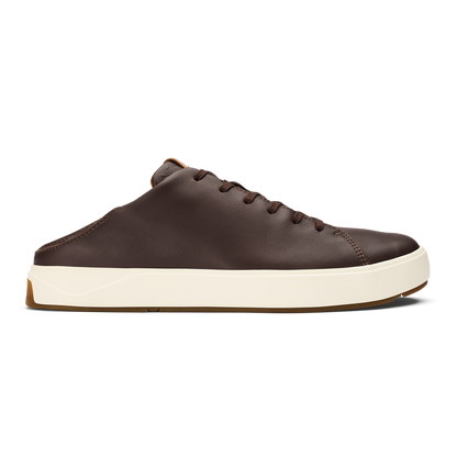 OluKai | Lae‘ahi Lī ‘Ili Men's Leather Sneakers - Dark Java