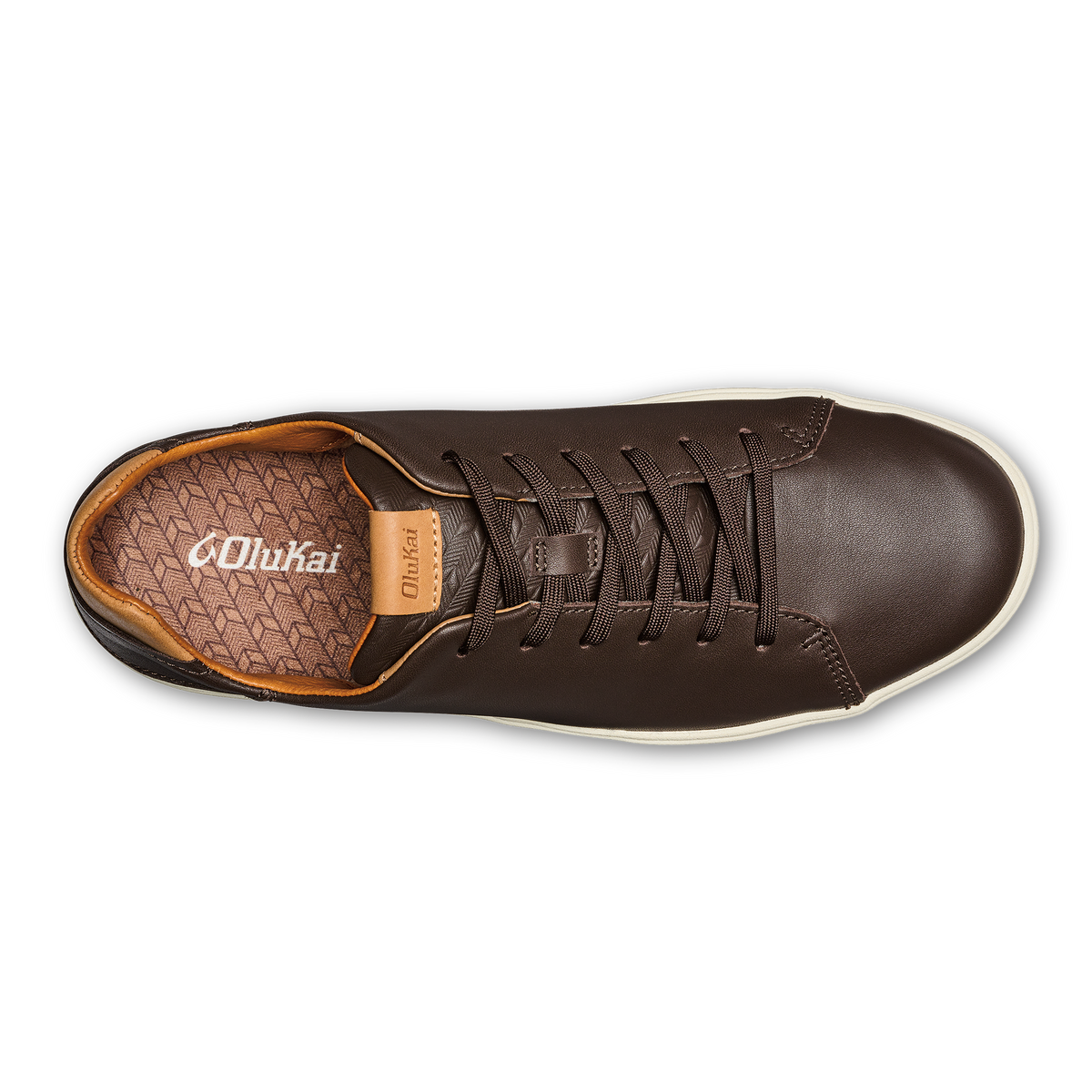 OluKai | Lae‘ahi Lī ‘Ili Men's Leather Sneakers - Dark Java