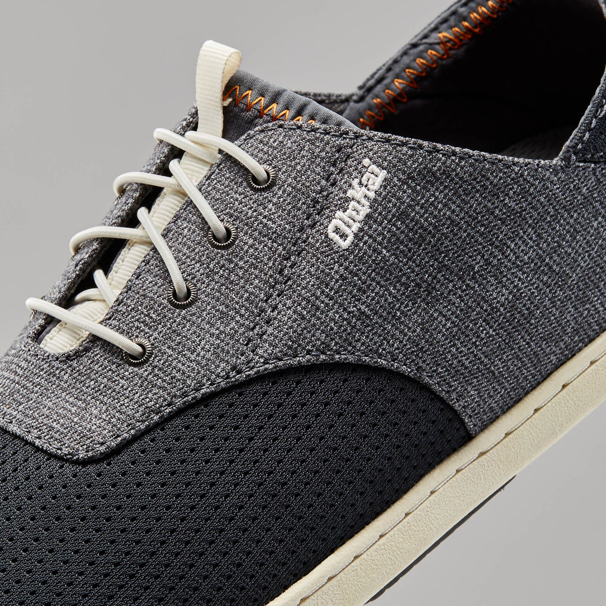 OluKai | Nohea Moku Men's Boat Shoes - Dark Shadow