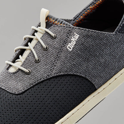 OluKai | Nohea Moku Men's Boat Shoes - Dark Shadow