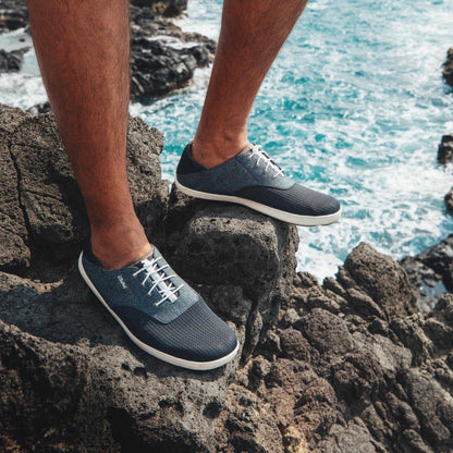 OluKai | Nohea Moku Men's Boat Shoes - Dark Shadow