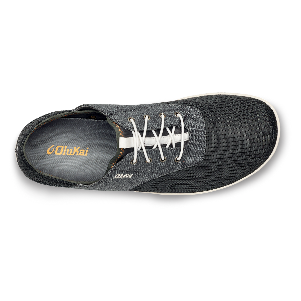 OluKai | Nohea Moku Men's Boat Shoes - Dark Shadow