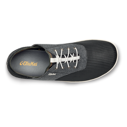 OluKai | Nohea Moku Men's Boat Shoes - Dark Shadow