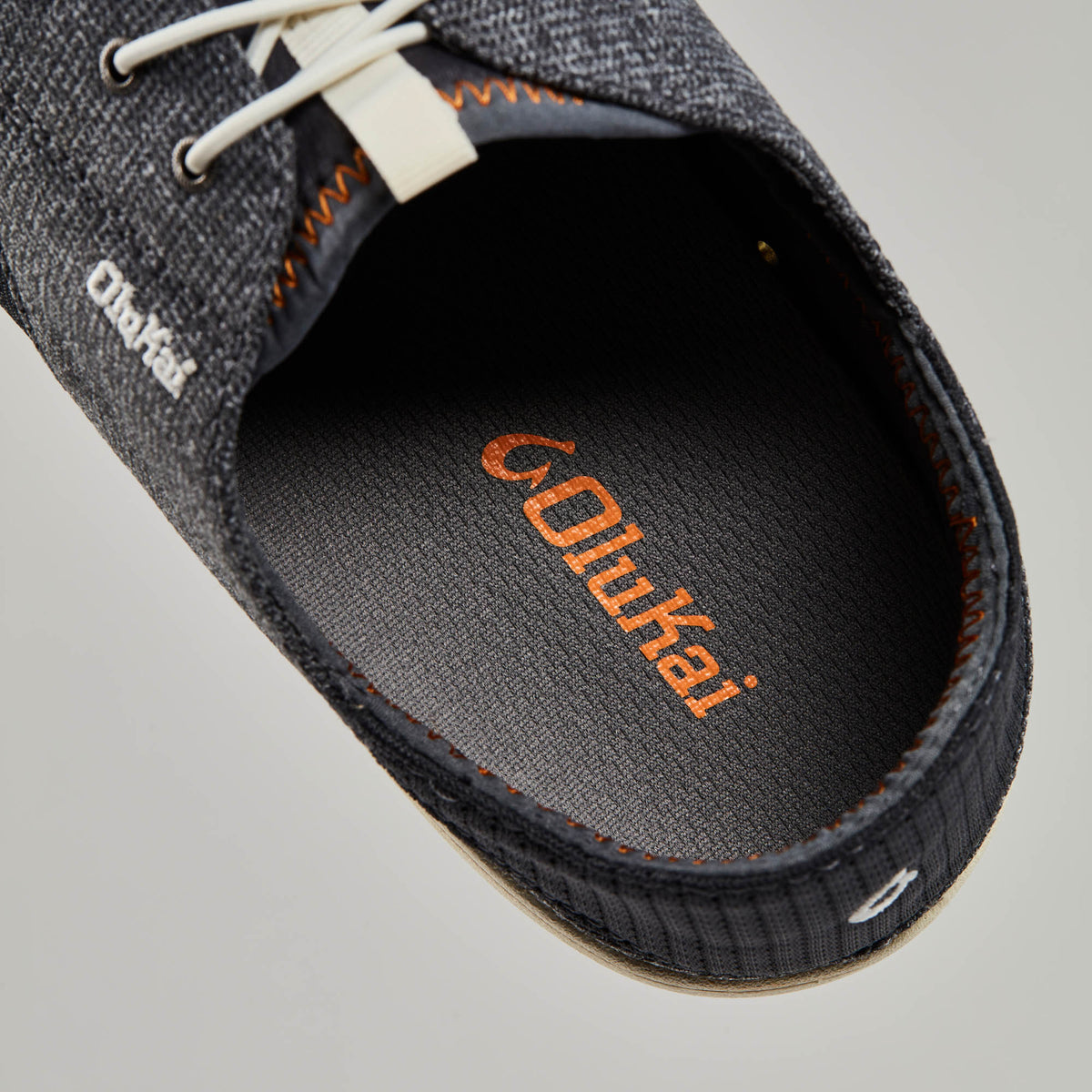 OluKai | Nohea Moku Men's Boat Shoes - Dark Shadow