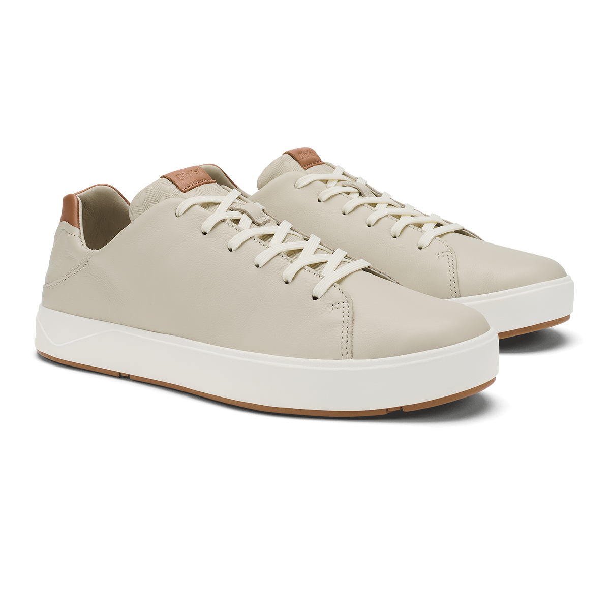 OluKai | Lae‘ahi Lī ‘Ili Men's Leather Sneakers - Tapa