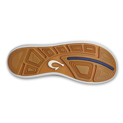 OluKai | Moku Pae Men's Boat Shoes - Pavement / Vintage Blue