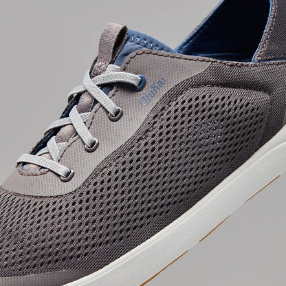 OluKai | Moku Pae Men's Boat Shoes - Pavement / Vintage Blue