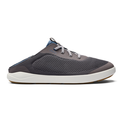 OluKai | Moku Pae Men's Boat Shoes - Pavement / Vintage Blue