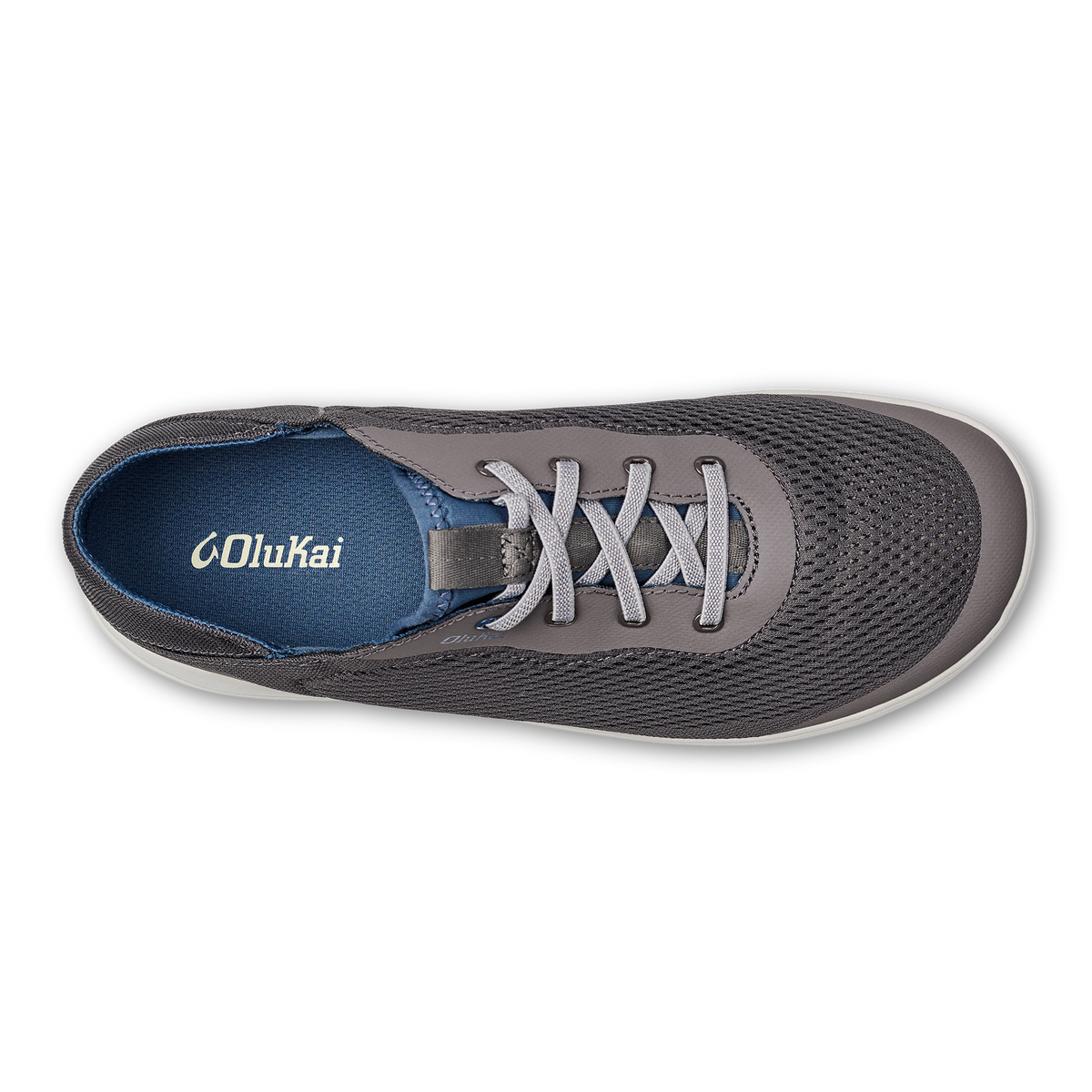 OluKai | Moku Pae Men's Boat Shoes - Pavement / Vintage Blue