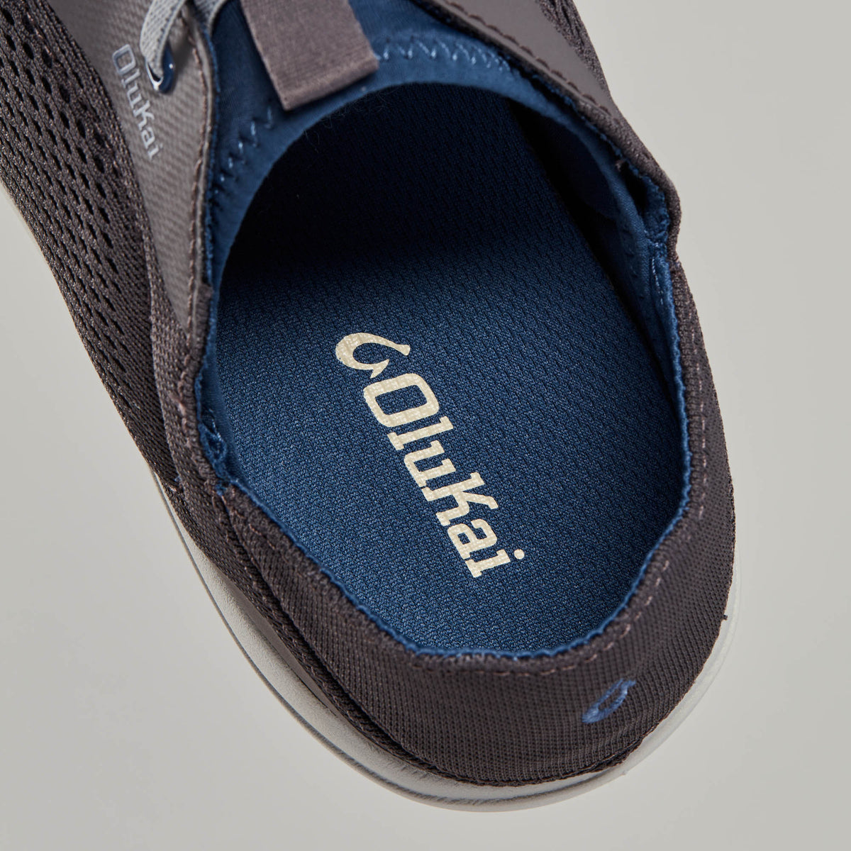 OluKai | Moku Pae Men's Boat Shoes - Pavement / Vintage Blue
