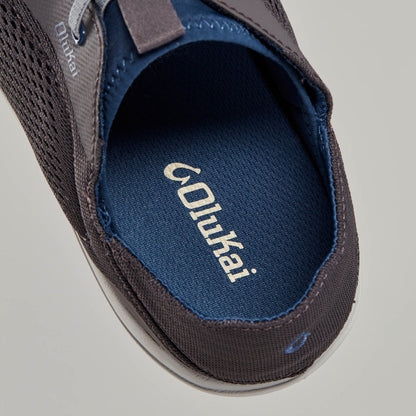 OluKai | Moku Pae Men's Boat Shoes - Pavement / Vintage Blue