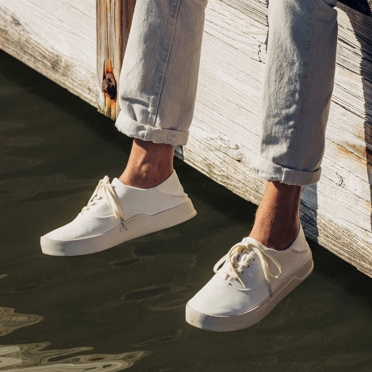 OluKai | Tradewind Men’s Breathable Sneakers - Off White