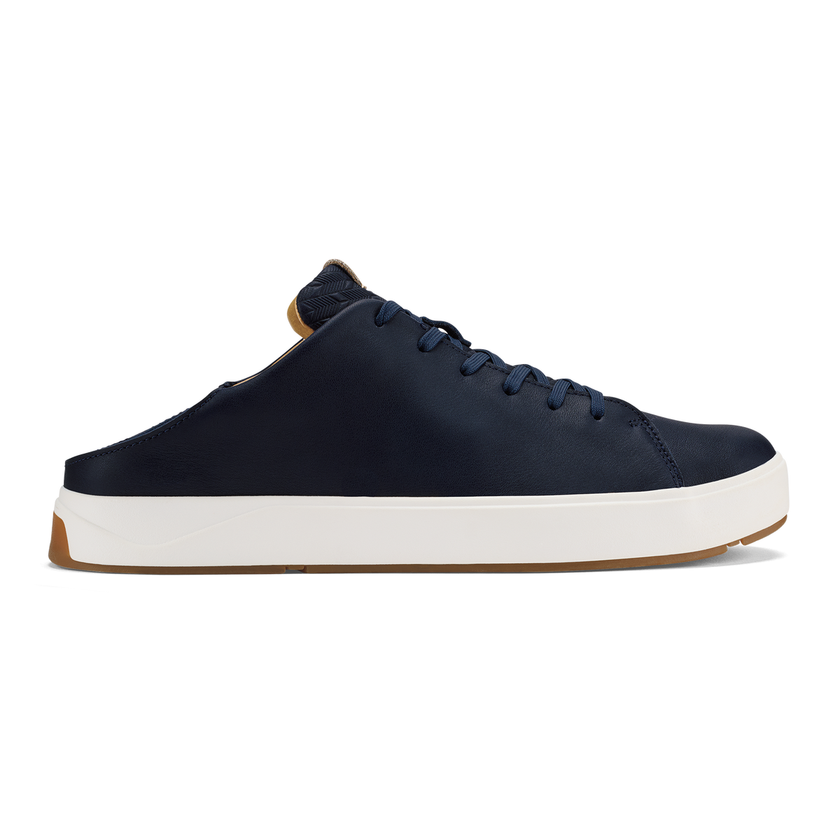 OluKai | Lae‘ahi Lī ‘Ili Men's Leather Sneakers - Trench Blue