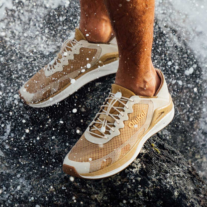 OluKai | ‘Ahi Men’s Water Boat Shoes - Tan / Tapa