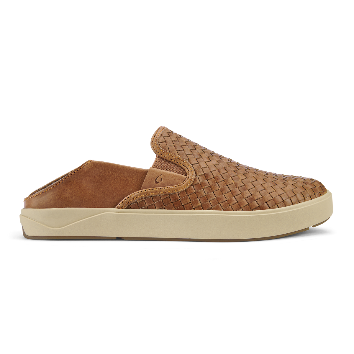 OluKai | Lae‘ahi Lauhala Men's Leather Slip-On Sneakers - Fox