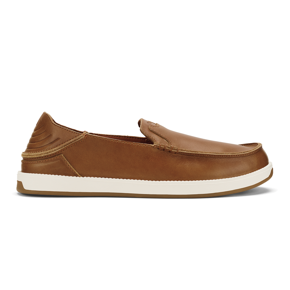 OluKai | Kākaha Nia Men‘s Leather Slip-On Shoes - Fox